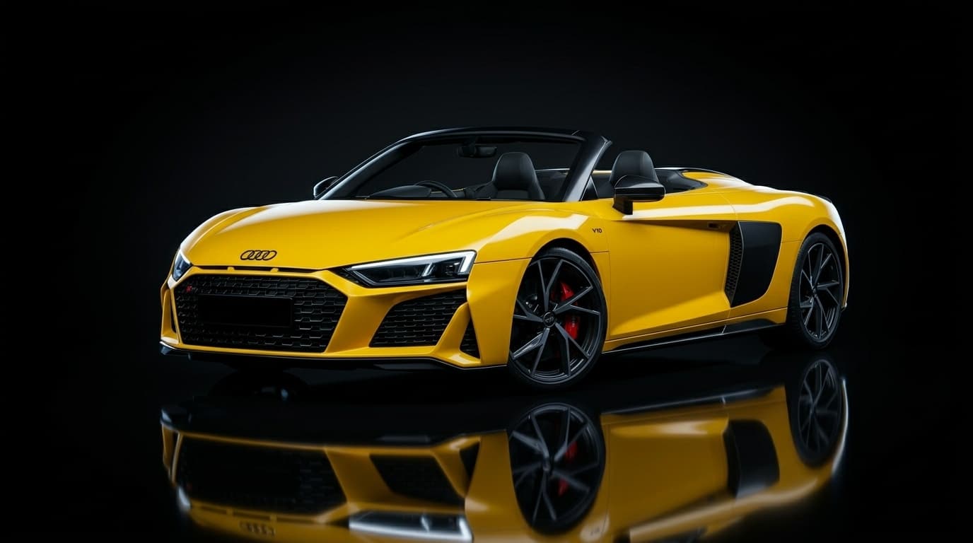 Audi R8 V10 Spyder Yellow