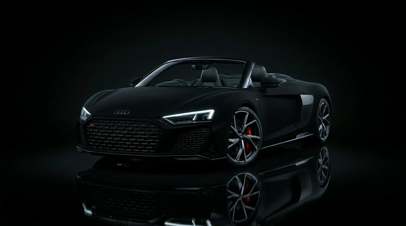 Audi R8 V10 Spyder Satin Black