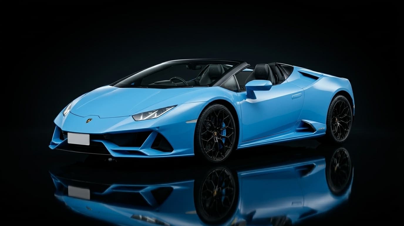 Lamborghini Evo Spyder Sky Blue