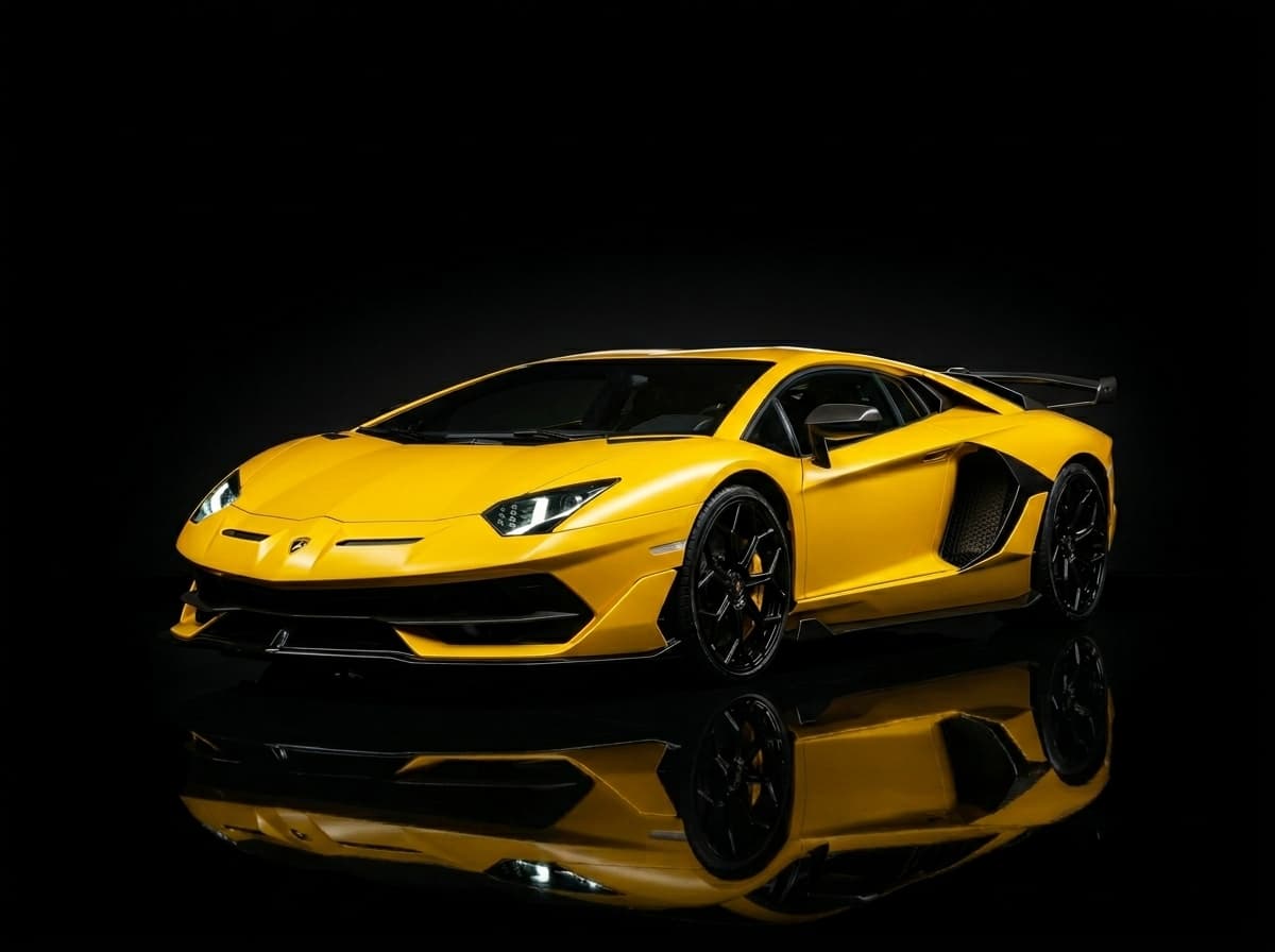 Lamborghini Aventadhor SVJ Coupe Yellow