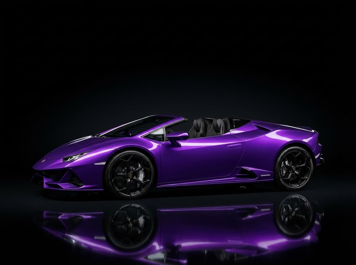 Lamborghini Huracan Evo Spyder Purple